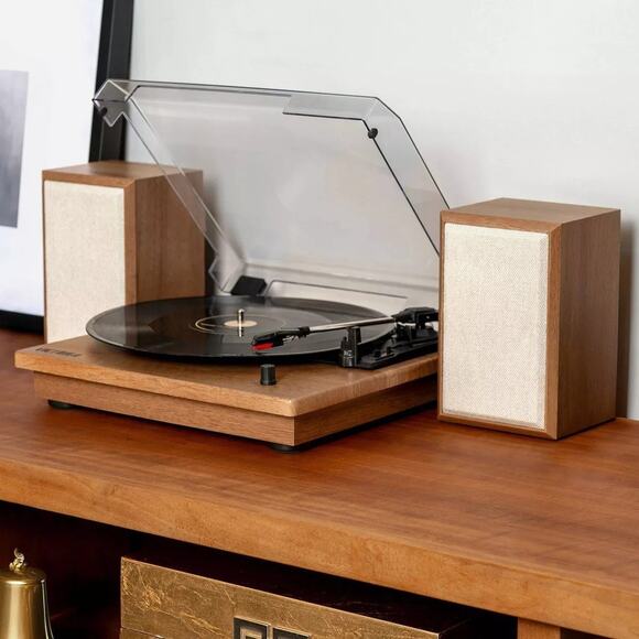 Victrola Other - Victrola The Kingfield Record Player Bluetooth Shelf System w Bookshelf Speakers